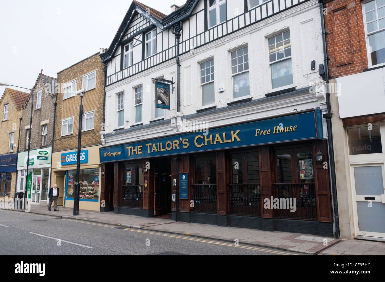 The Tailor's Chalk pub in Sidcup High Street, Kent Stock Photo, Royalty