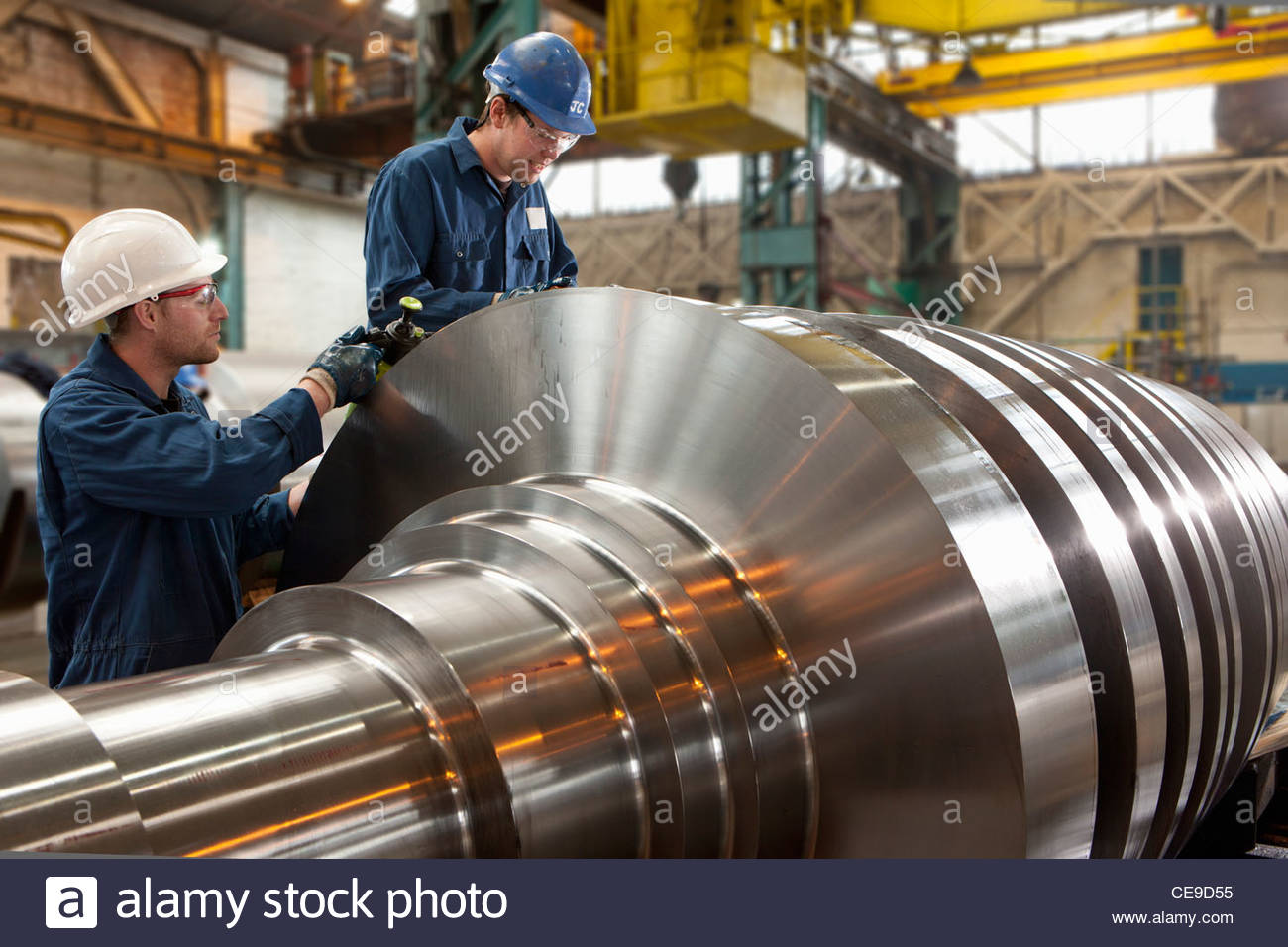 Engineers working on metal machinery Stock Photo, Royalty Free Image 43233825 Alamy
