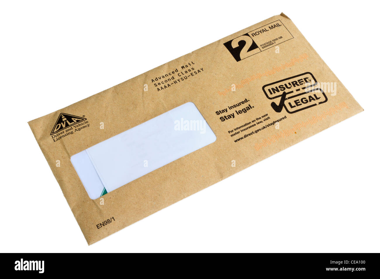 Envelope from UK DVLA Stock Photo, Royalty Free Image 43246224 Alamy