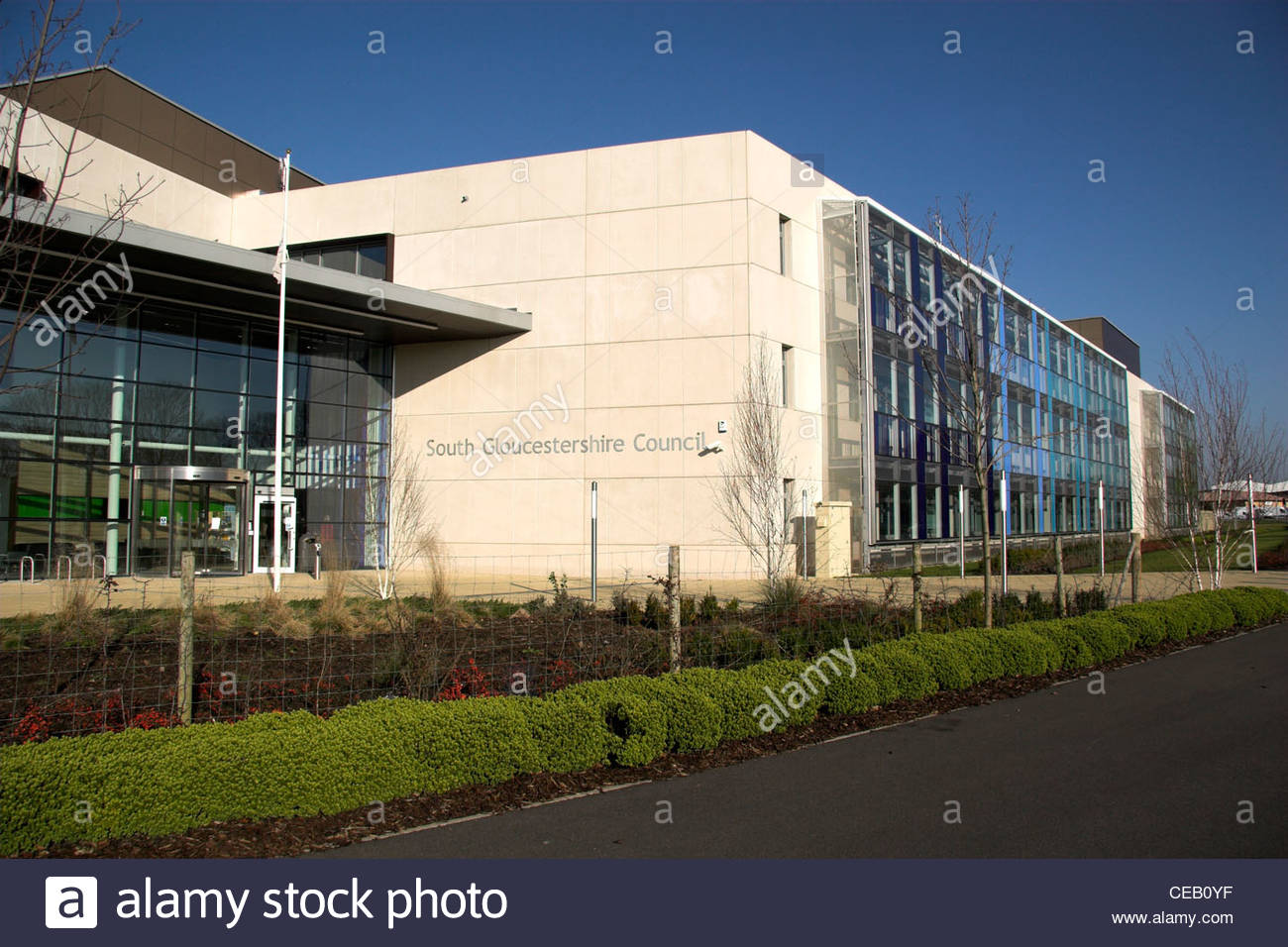 Offices Of South Gloucestershire Council In Yate, Uk Stock Photo