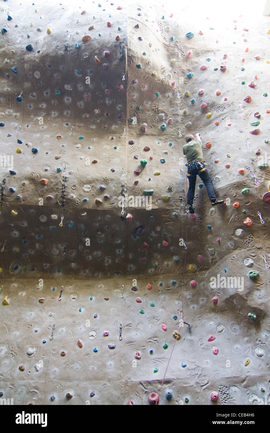 Warwick University Climbing Wall Coventry, UK Stock Photo, Royalty Free