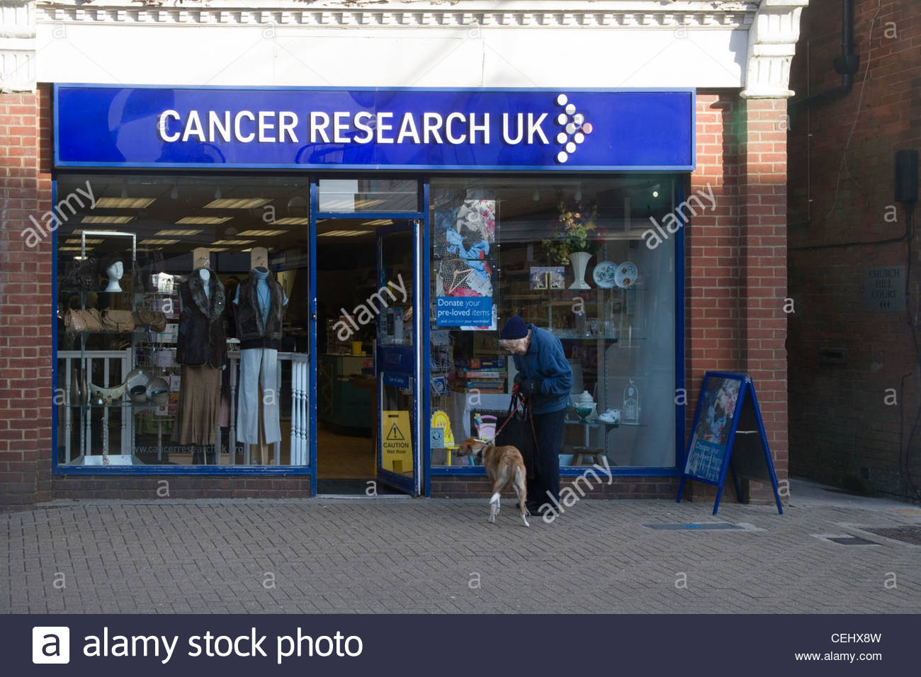 cancer research charity shops in burgess hill Stock Photo, Royalty Free