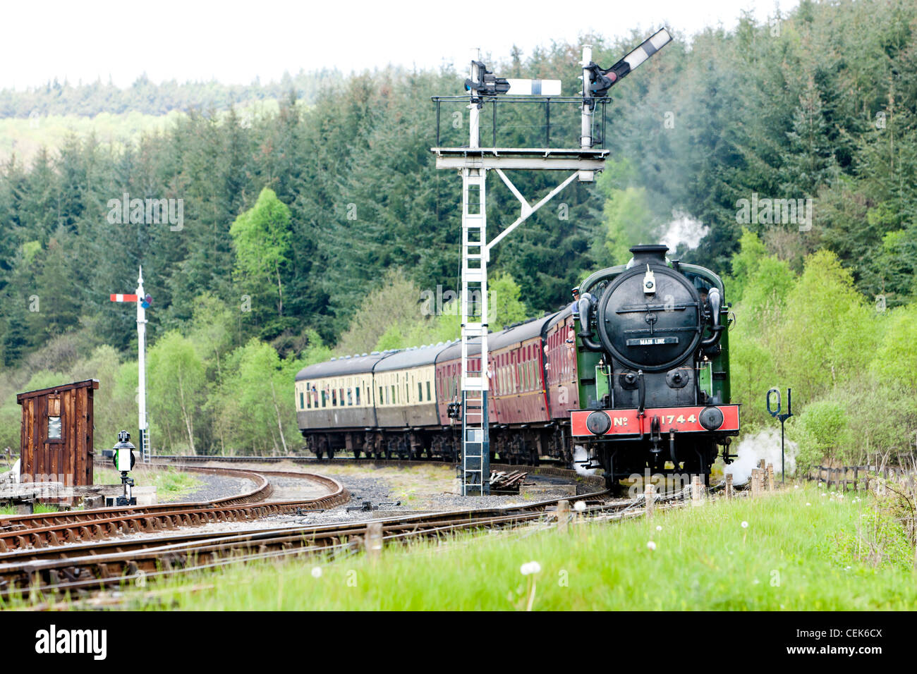 Steam Train North Yorkshire Moors Railway Nymr England Stock Photo