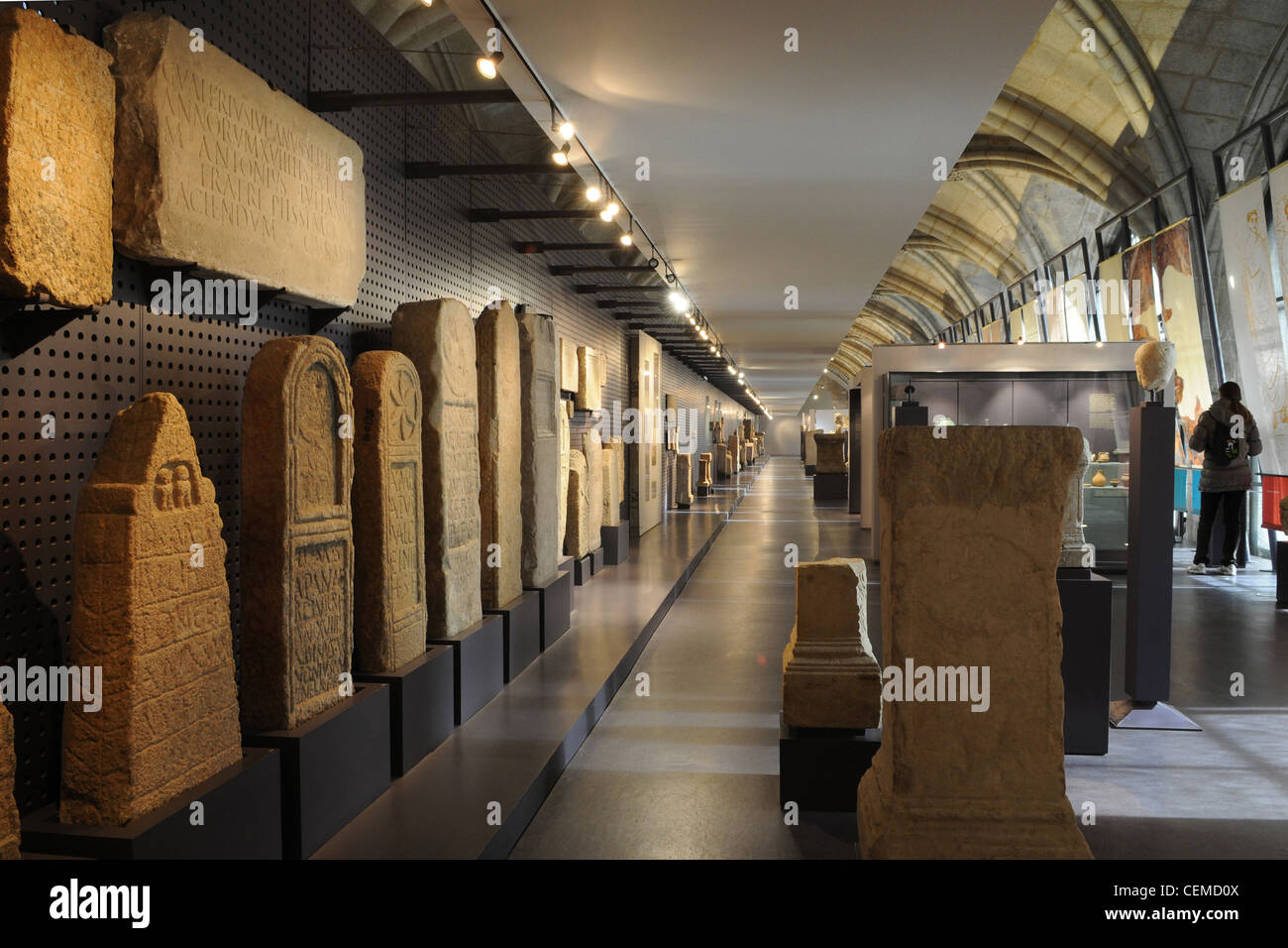 hall of the national museum of archeology Stock Photo, Royalty Free
