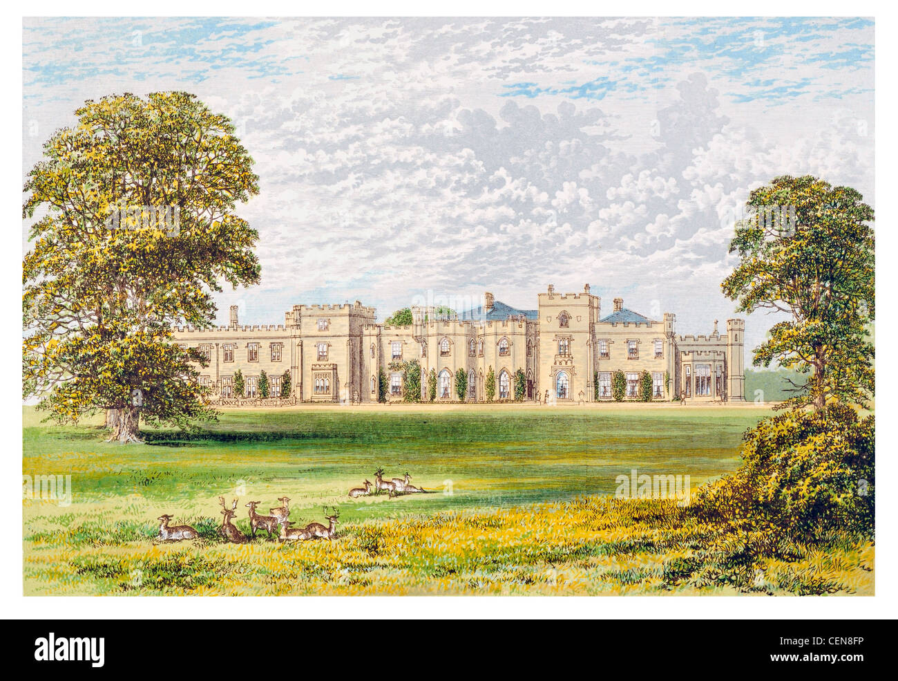 Panshanger country house Welwyn Garden City Hertfordshire Earl Cowper Stock Photo, Royalty Free