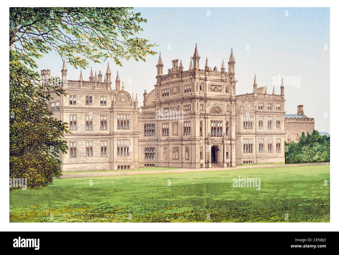 Corsham Court Wiltshire England UK English country house park Stock