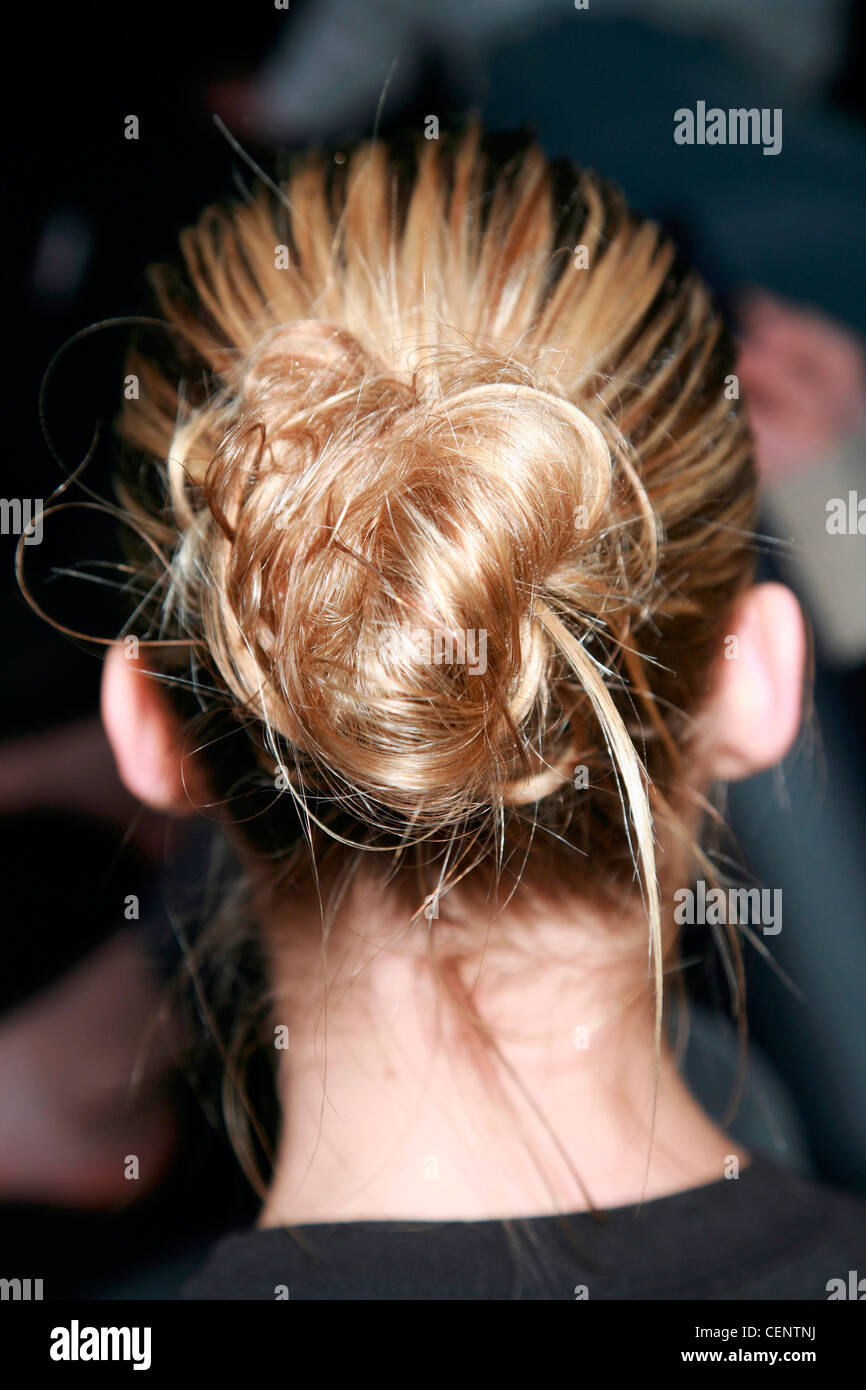 Model Blonde Hair Tied Up Hi Res Stock Photography And Images Alamy