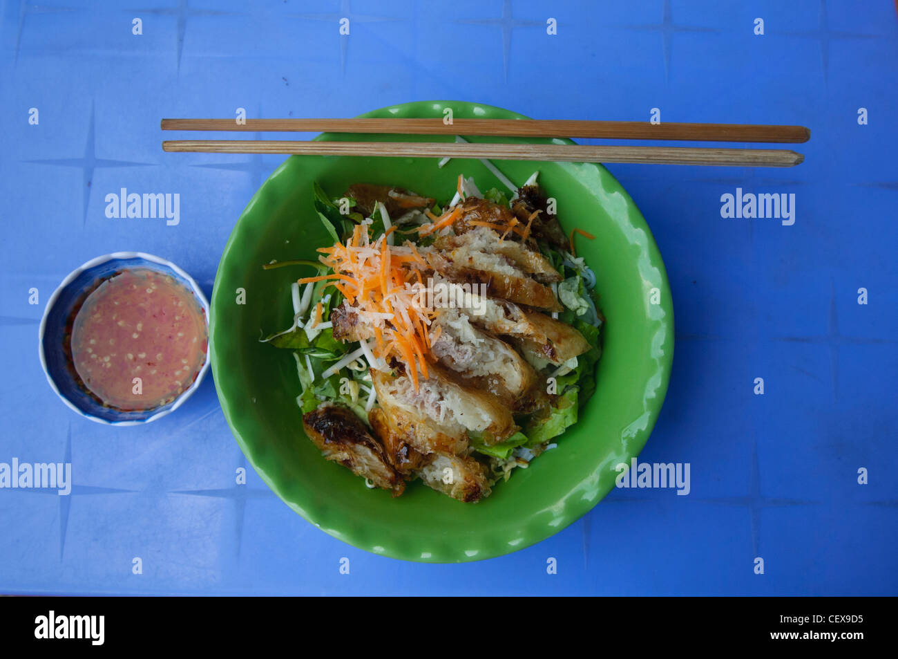 Stock Photo - Vietnamese bun cha (grilled pork balls with noodles) on Phu Quoc Island in Vietnam