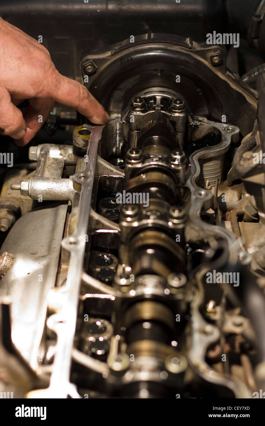 Repairing an engine Stock Photo, Royalty Free Image 43624853 Alamy