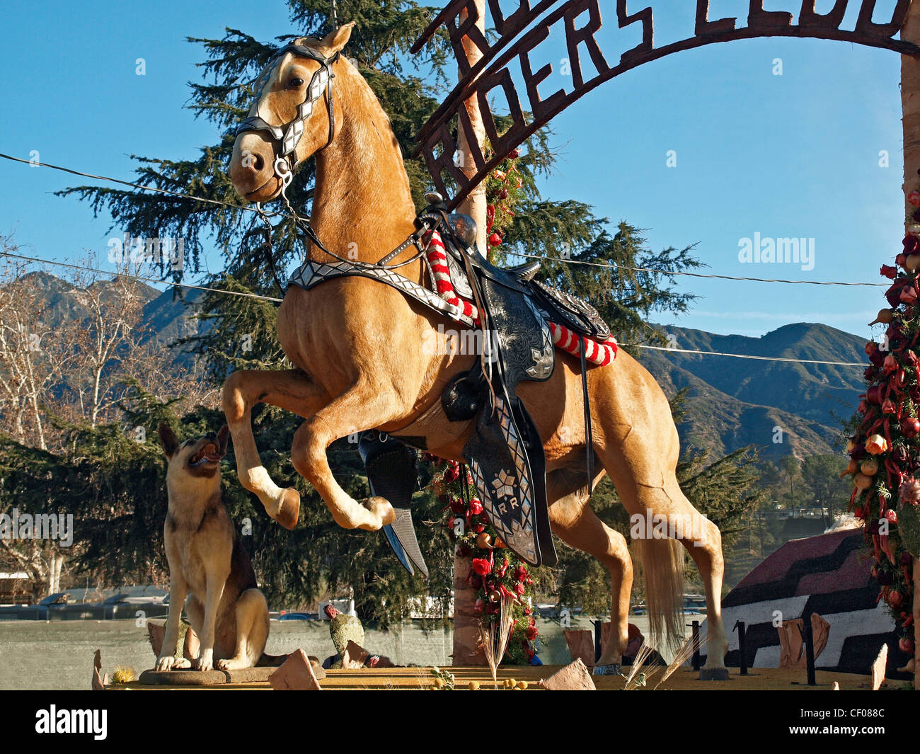 2012 Rose Parade static float display featuring Singing Cowboy Roy Stock Photo 43647084 Alamy