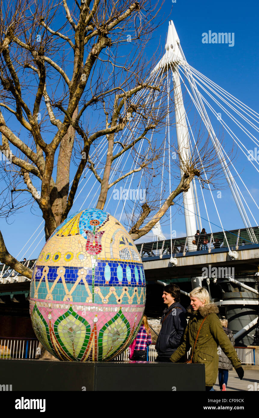 Faberge great egg hunt Easter London England Great Britain UK Stock