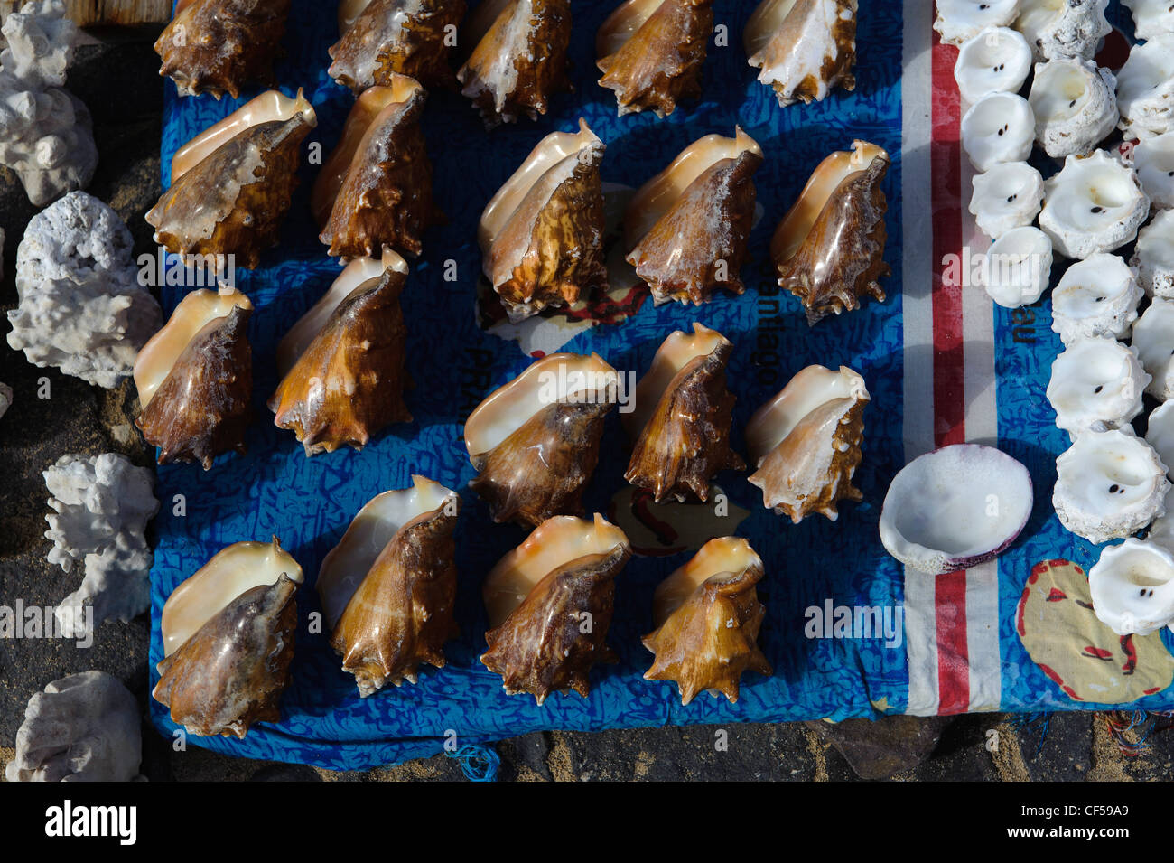 Souvenirs in Santa Maria, Island Sal, Cape Verde Islands, Africa Stock