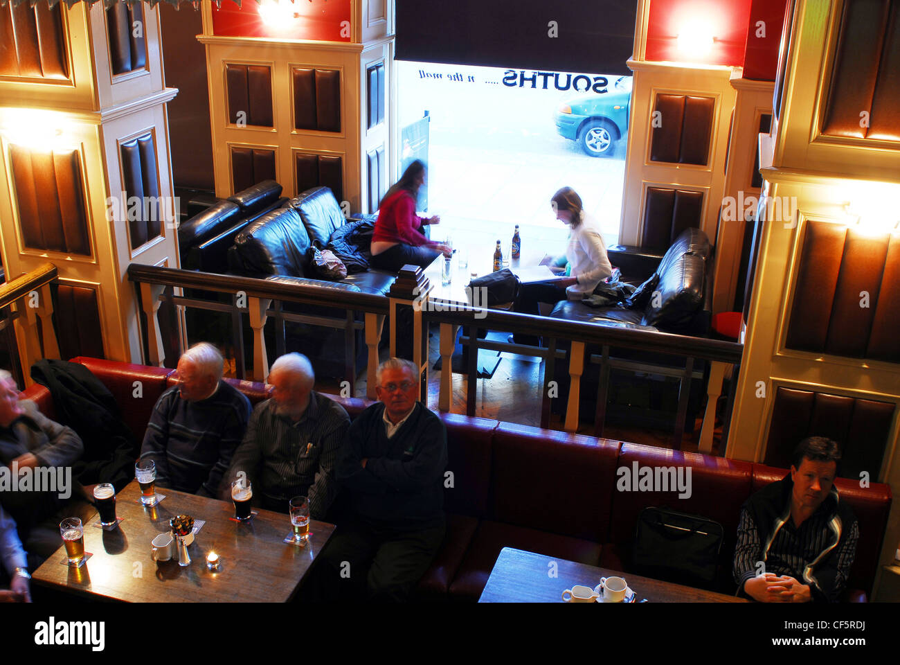 interior view of the busy cafe at the imperial hotel in cork stock interior view of the busy cafe at the imperial hotel in cork stock