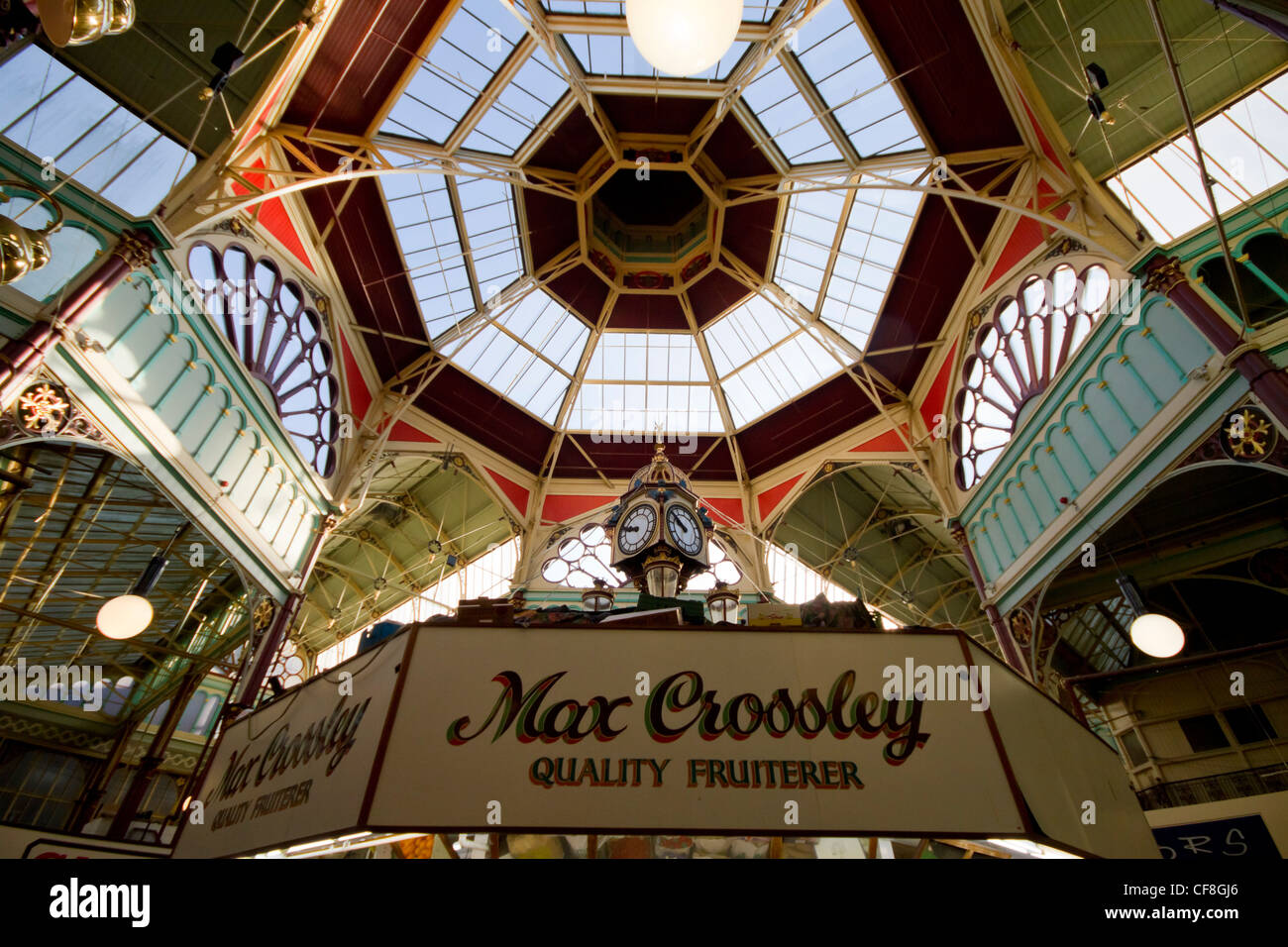 Halifax Borough Market, opened 1896 Stock Photo, Royalty Free Image