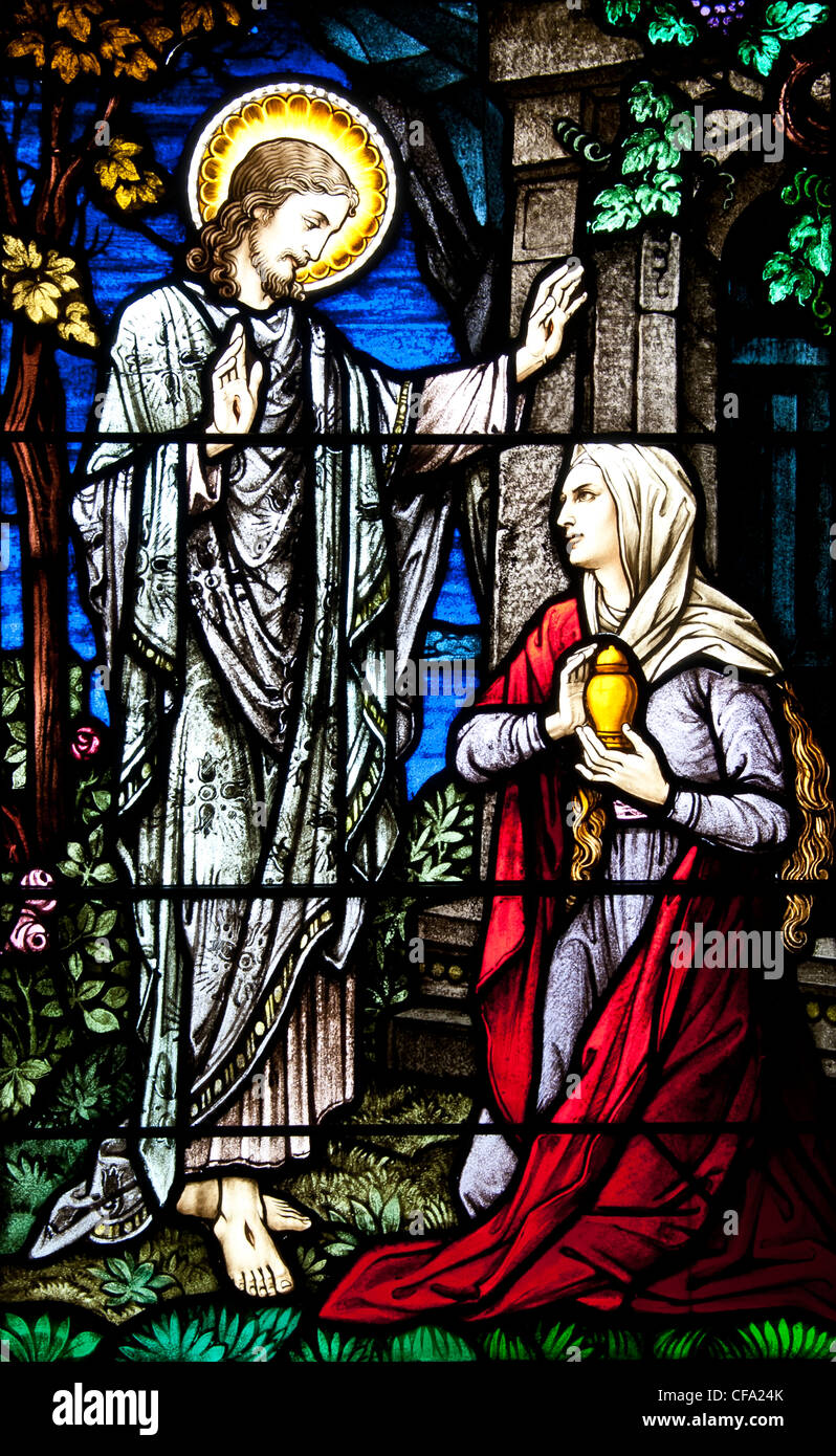 Stained glass window in the Christ Memorial Episcopal