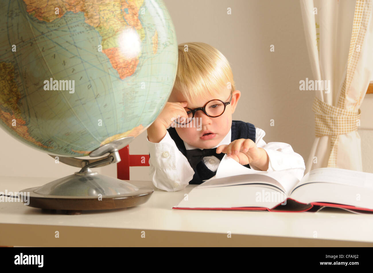 intelligent, child, education, highly gifted, further education Stock