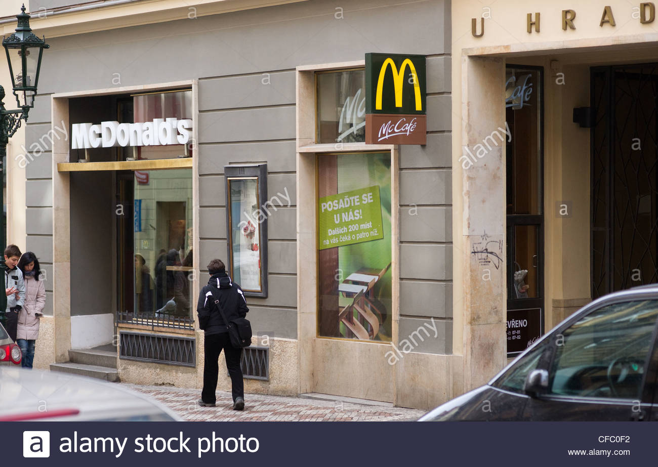 prague mcdonalds macdonalds Stock Photo, Royalty Free Image 43904422