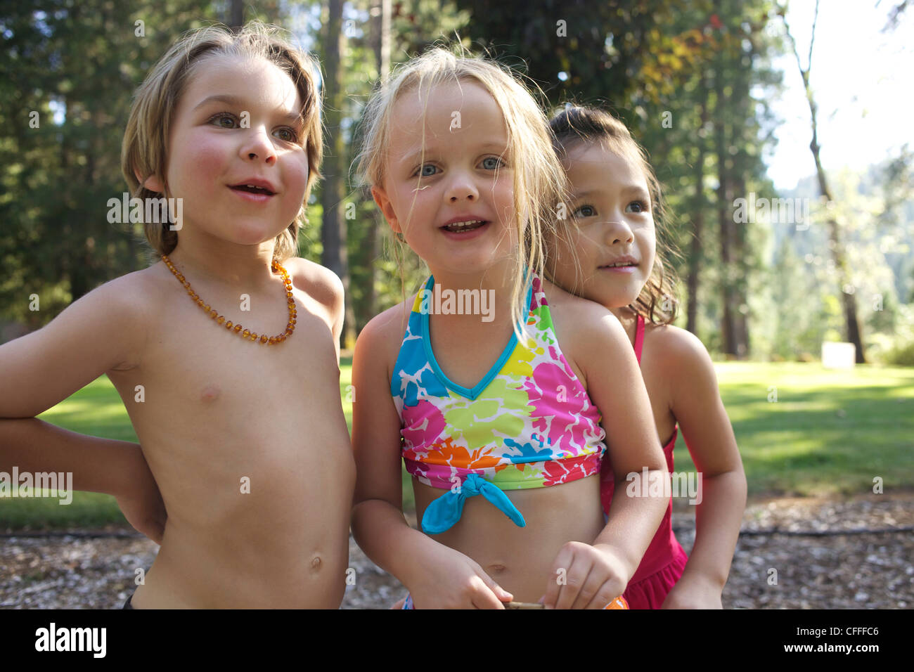 Kids in a their swimsuits Stock Photo: 43981958 - Alamy
