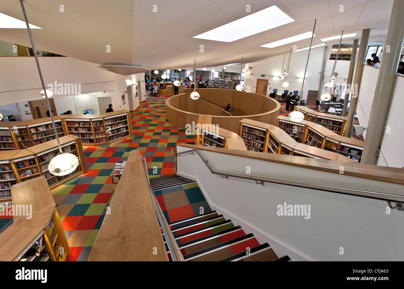 Canada Water Library at Surrey Quays, London Stock Photo, Royalty Free