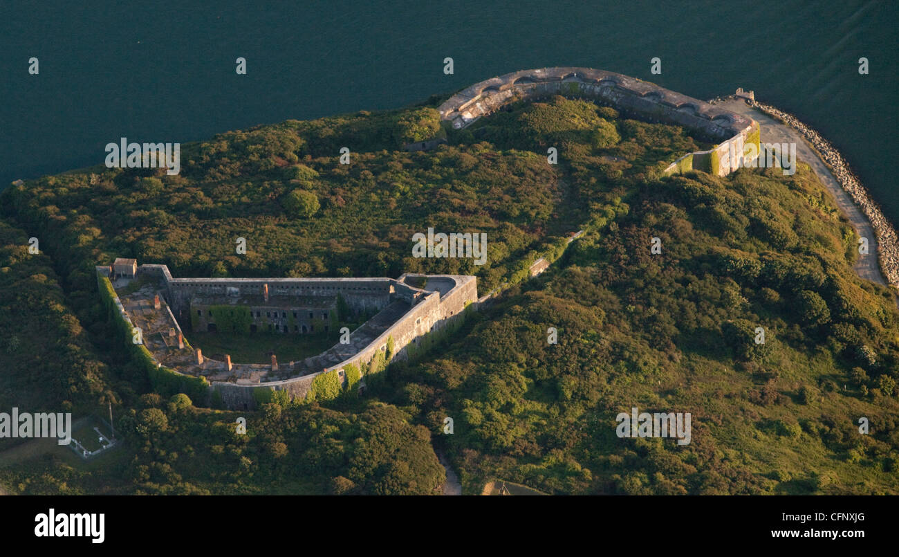 Hubberstone Napoleonic Fort Near Milford Haven, Pembrokeshire Stock