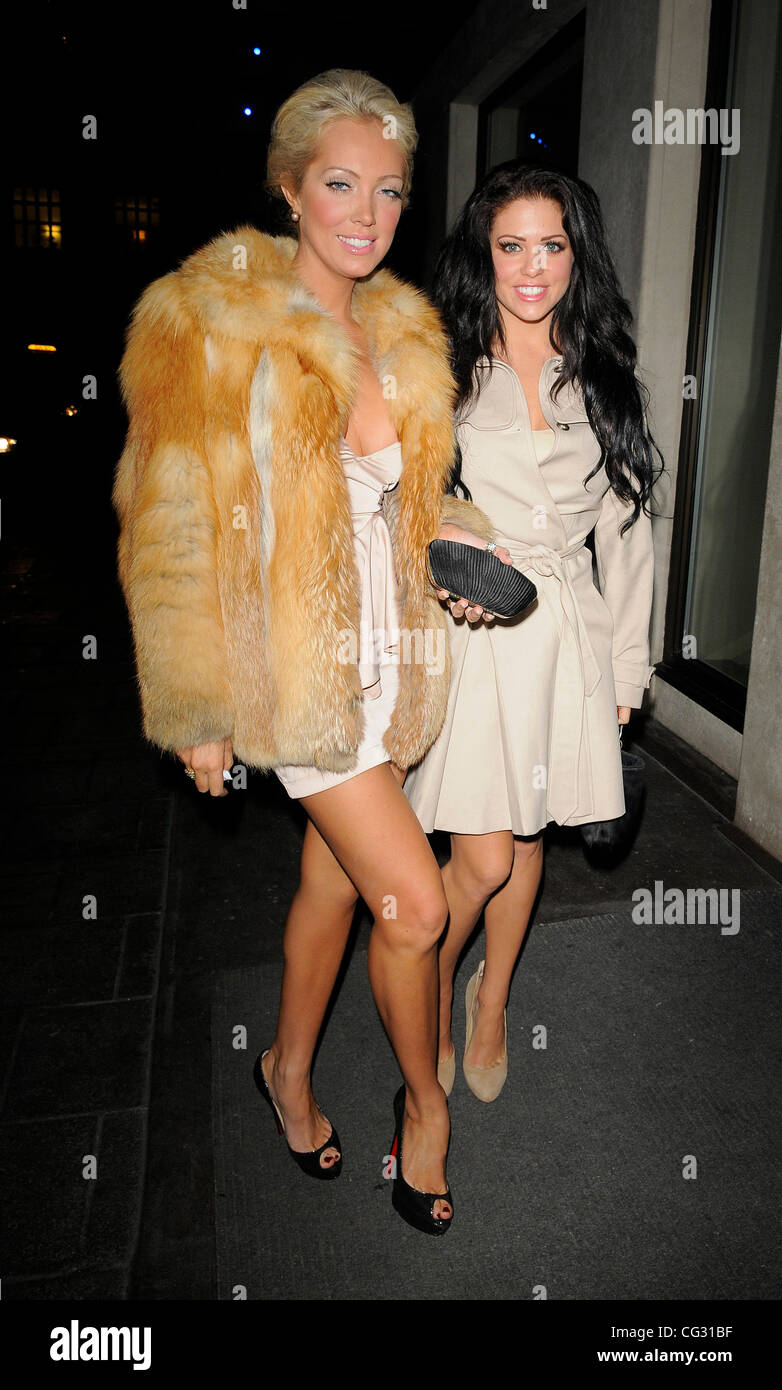 Aisleyne Horgan-Wallace and Bianca Gascoigne arriving at The Mayfiar