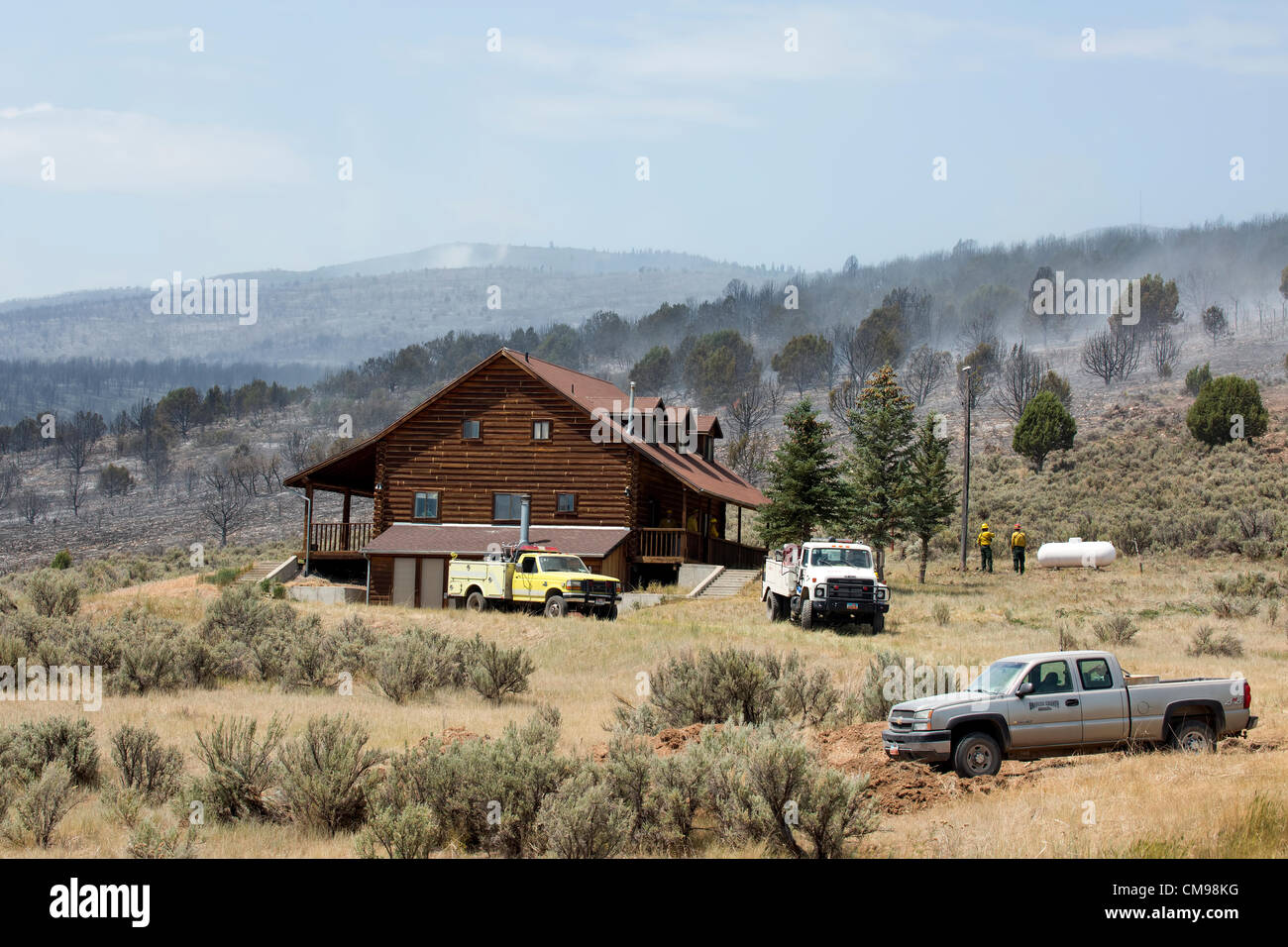 Indianola, Fountain Green, Sanpete County, Utah Usa 26 June 2012 Stock