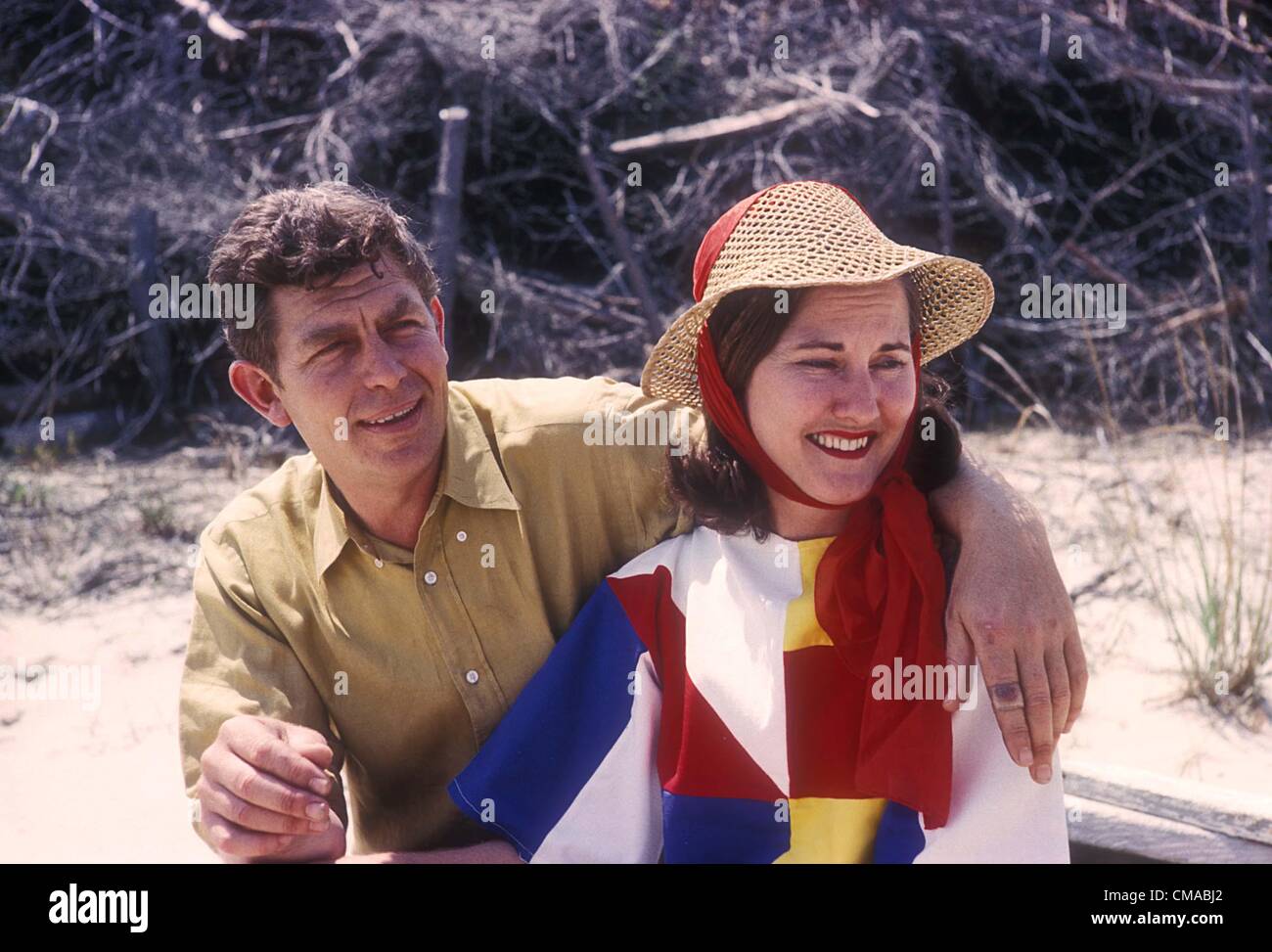Apr. 19, 2006 - ANDY GRIFFITH WITH HIS WIFE BARBARA EDWARDS 1963 Stock