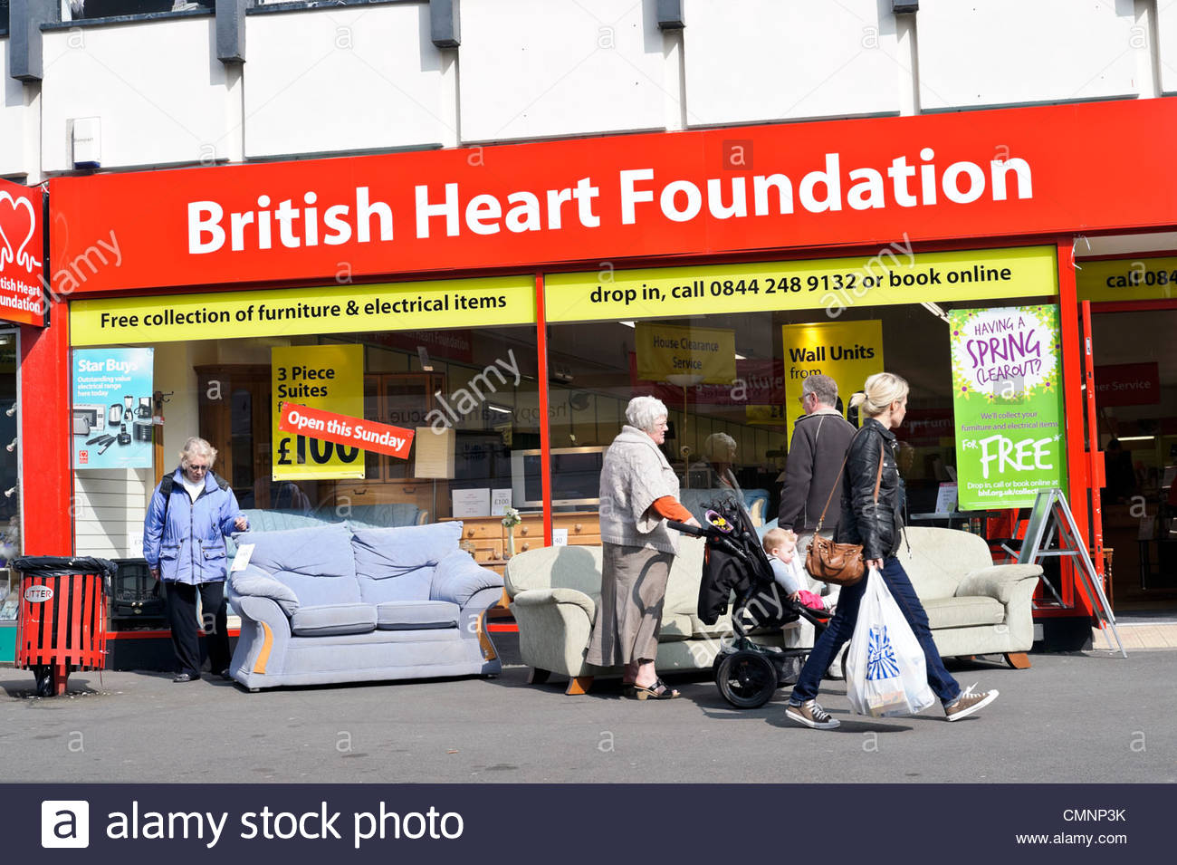 British Heart Foundation Charity Furniture Shop In Kidderminster