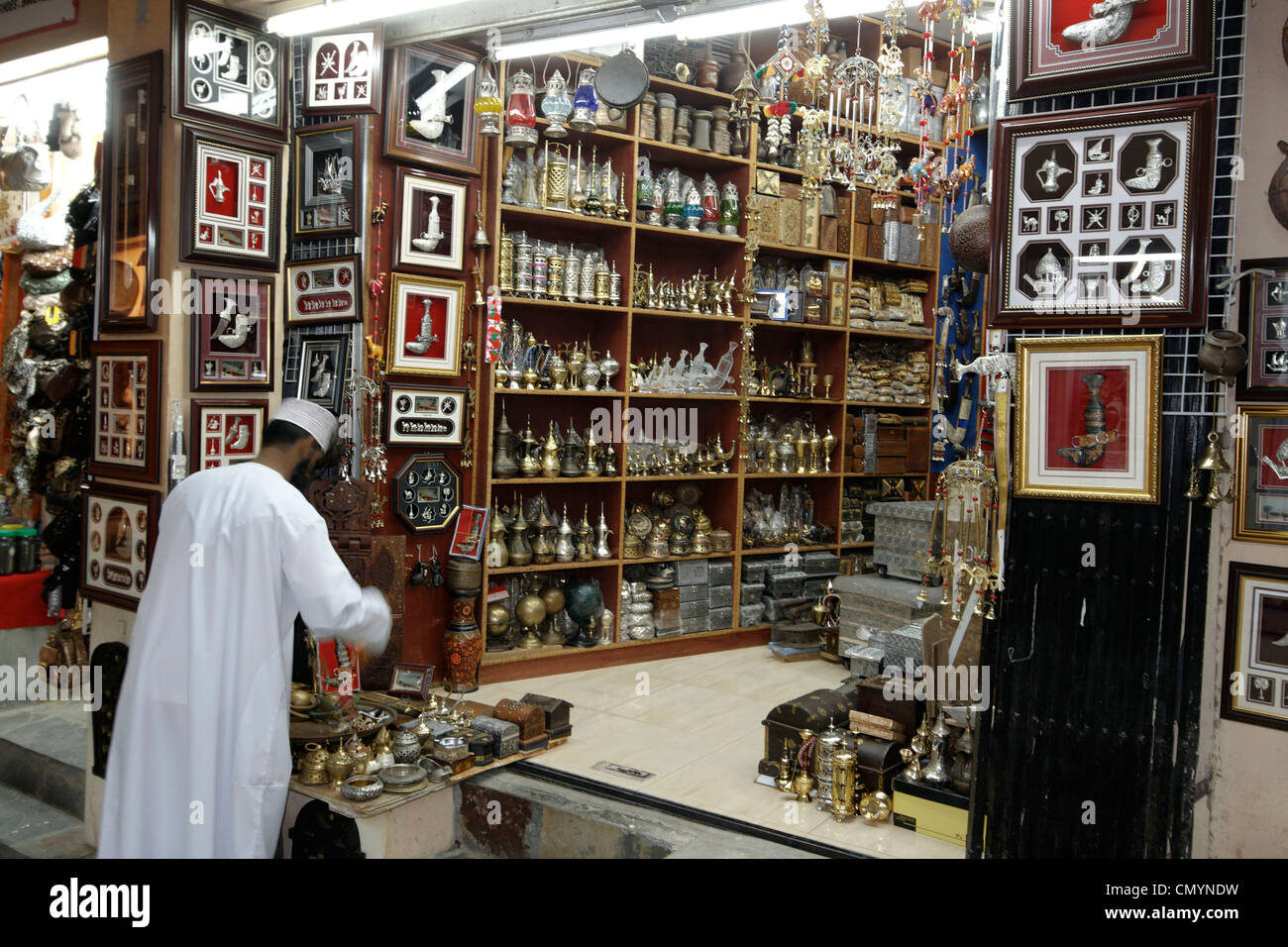 Oman Muscat Mutrah Souk Souvenir Shop Stock Photo, Royalty Free Image