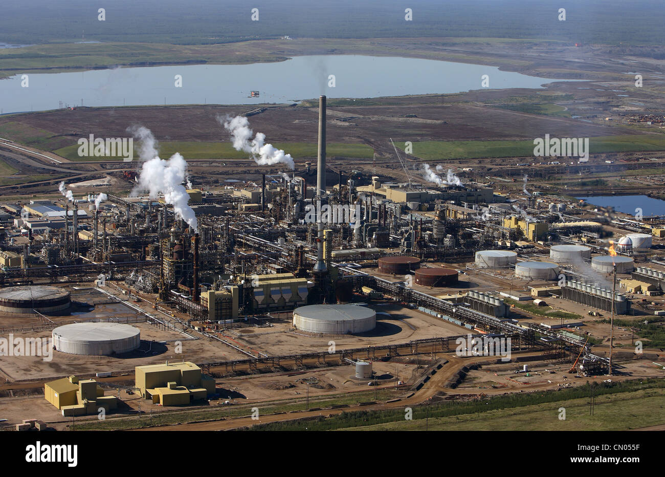 Fort McMurray, Alberta. Syncrude Canada's upgrader facility at the