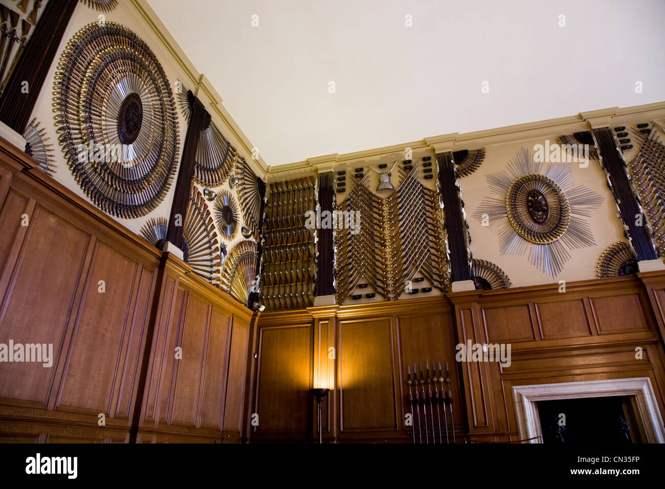 Kings Guard Chamber at Hampton Court Palace. UK Stock Photo, Royalty