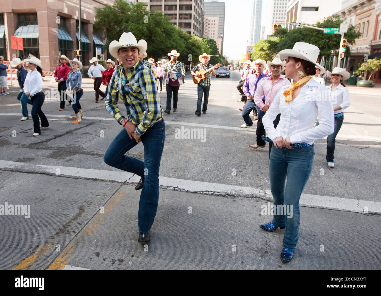 Young members of student Ballet Folklorico perform dance traditional