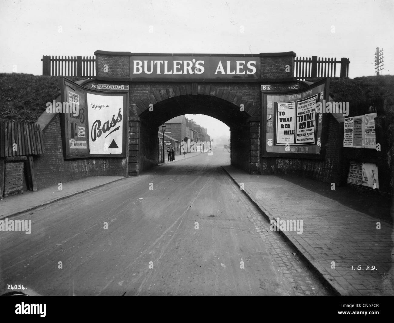 Cannock Road, Wolverhampton, 1 May 1929 Stock Photo, Royalty Free Image