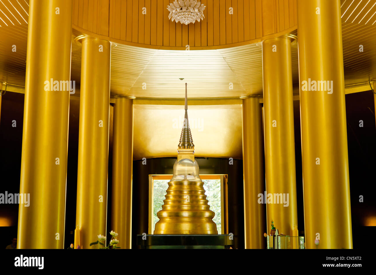 Gold Temple In Wat Nong Pah Pong In Thailand Stock Photo Alamy