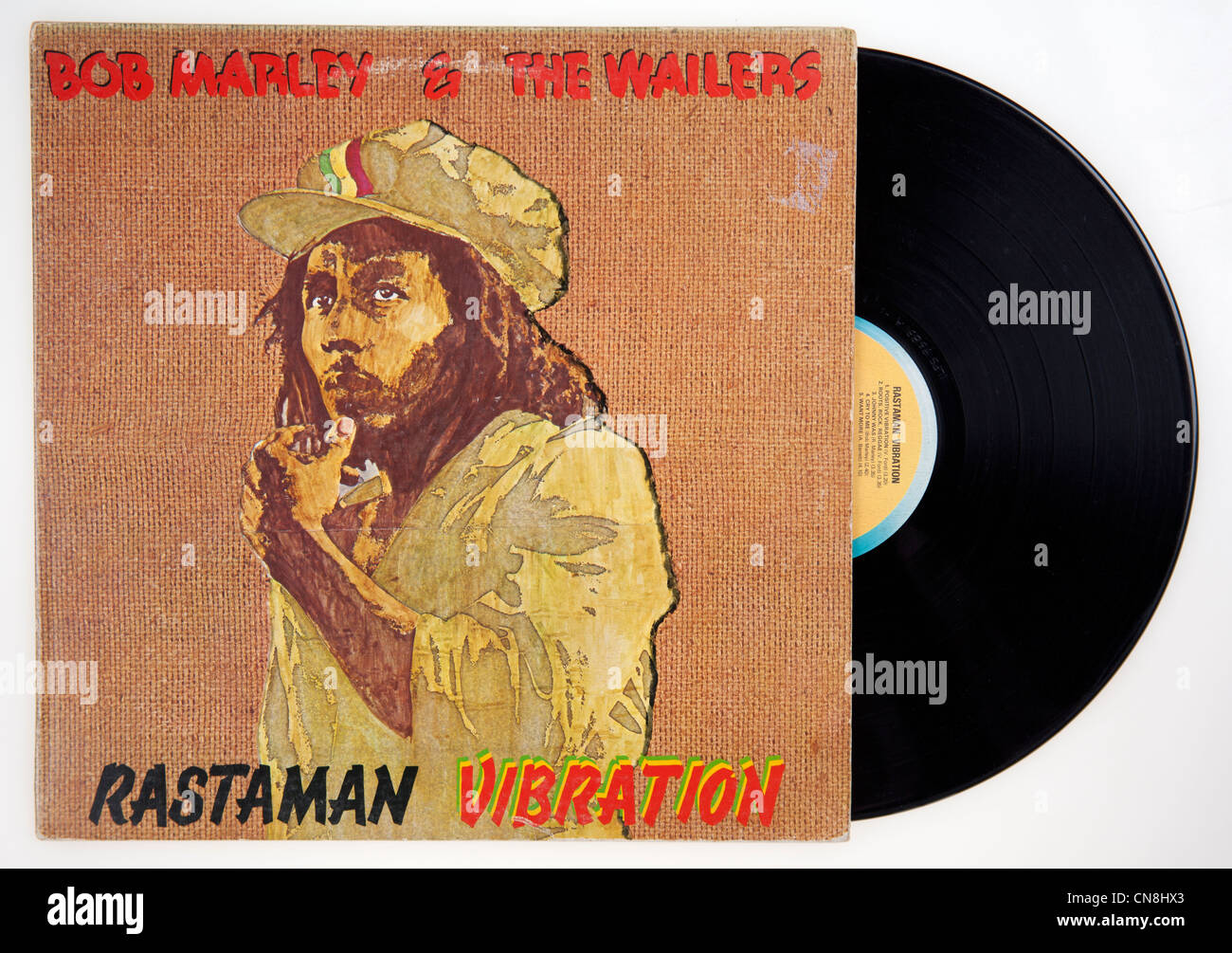 Cover of vinyl album Rastaman Vibrations by Bob Marley & The Wailers Stock Photo ...