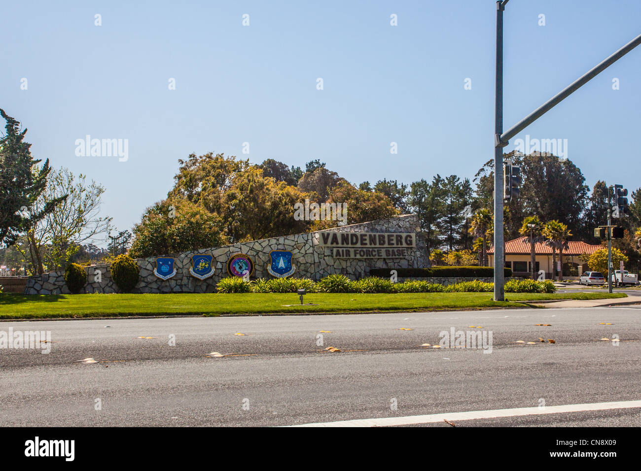 The entrance to Vandenberg Air Force base in Lompoc California 30th Stock Photo ...1300 x 956