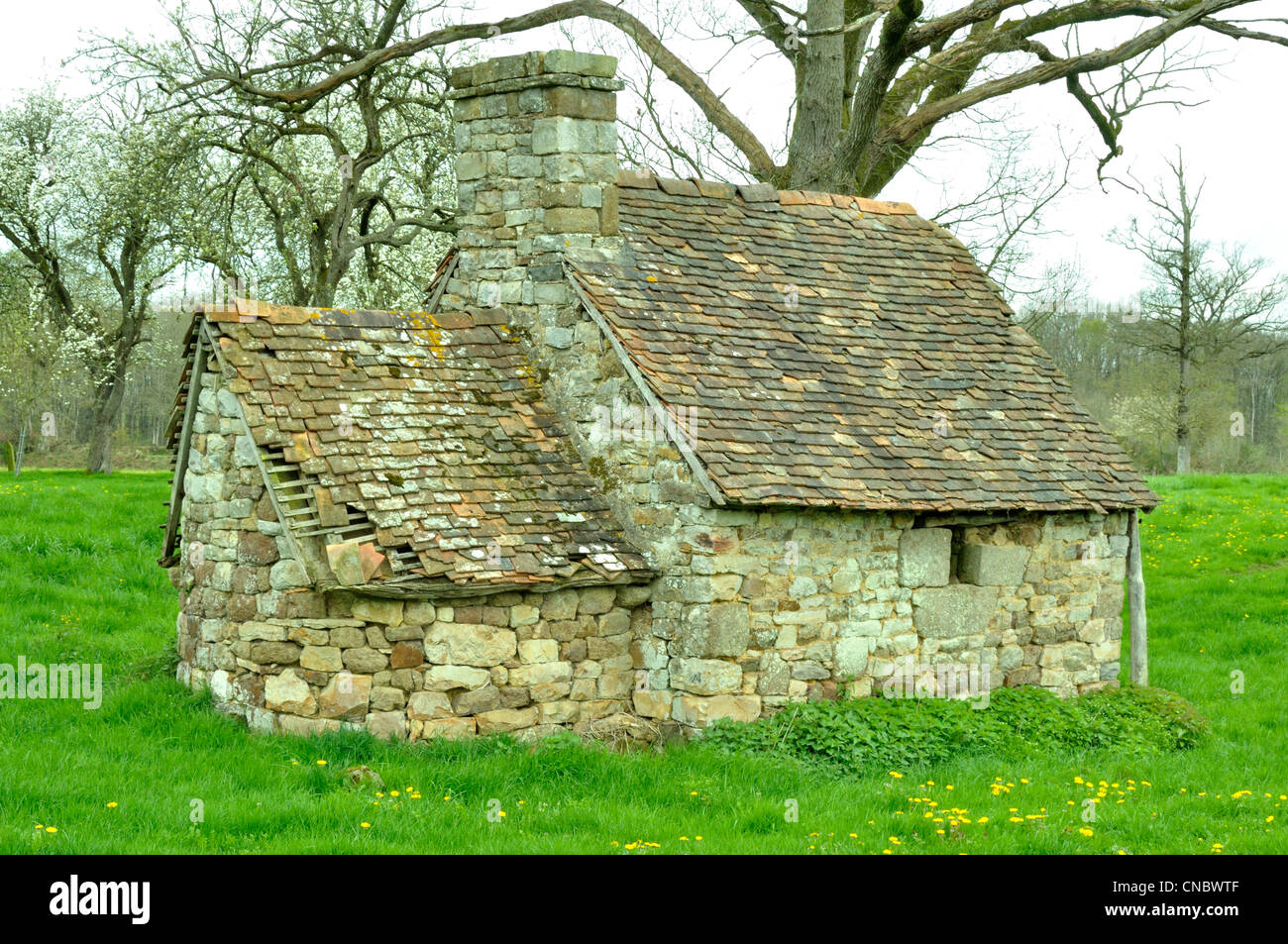 Old bakery and bread oven in the Normandy countryside, near Domfront