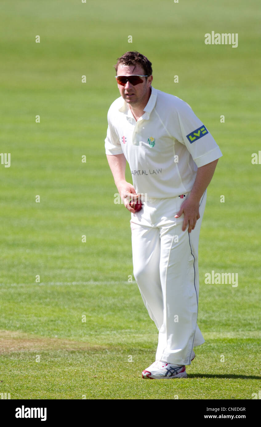 12.04.12 V Derbyshire. spin bowler Robert Croft