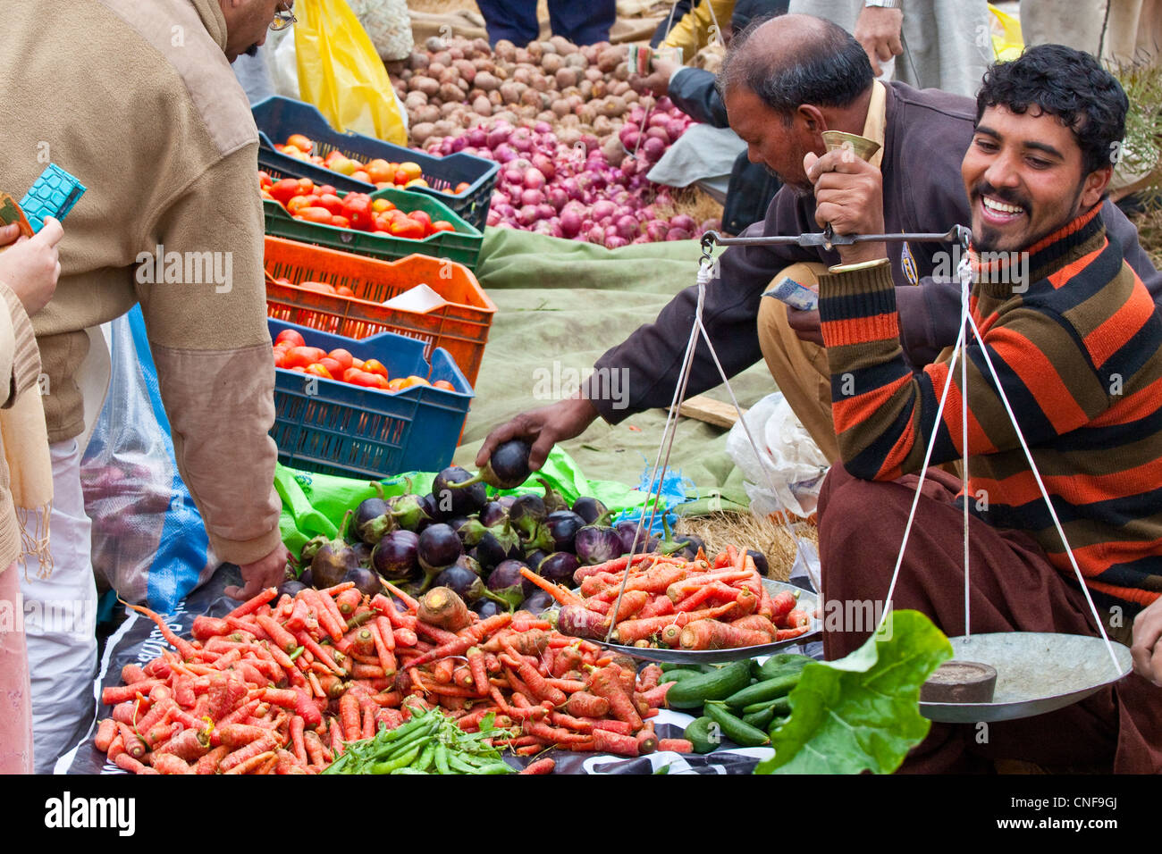 Sunday Market, Islamabad, Pakistan Stock Photo, Royalty Free Image