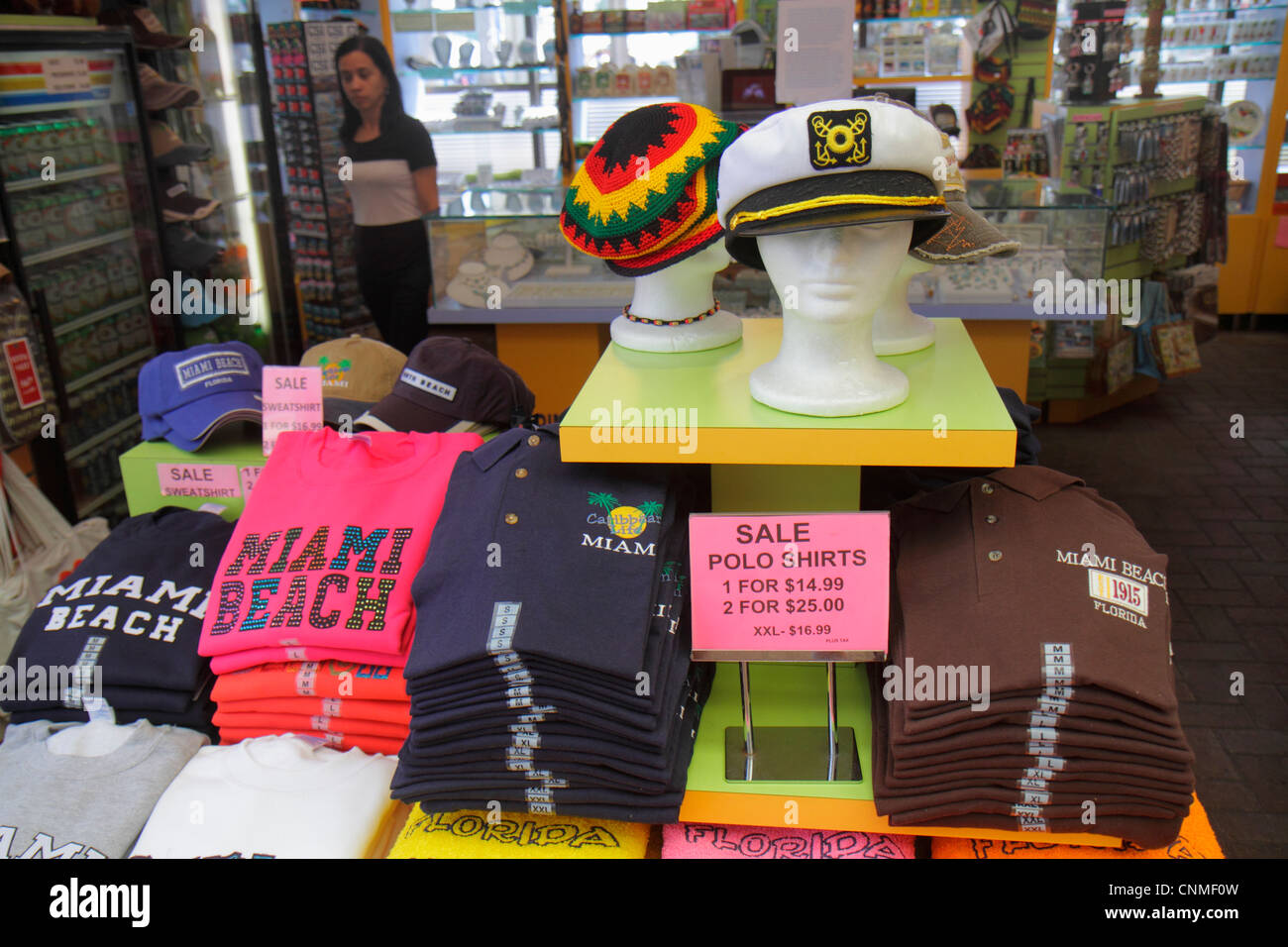 Miami Florida Bayside Marketplace shopping polo shirts