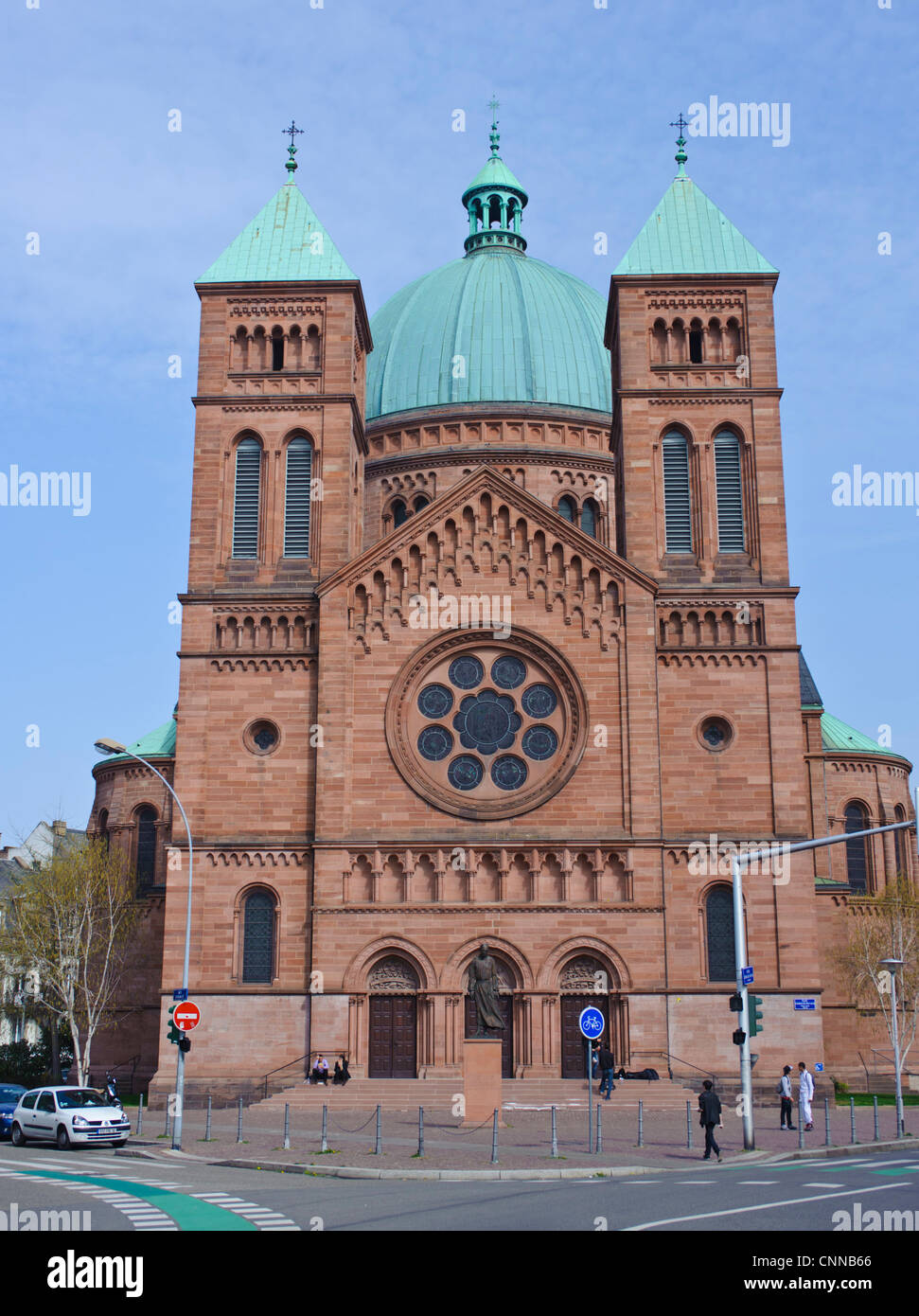 St Pierre Le Jeune Catholic Church Strasbourg Stock Photo, Royalty Free