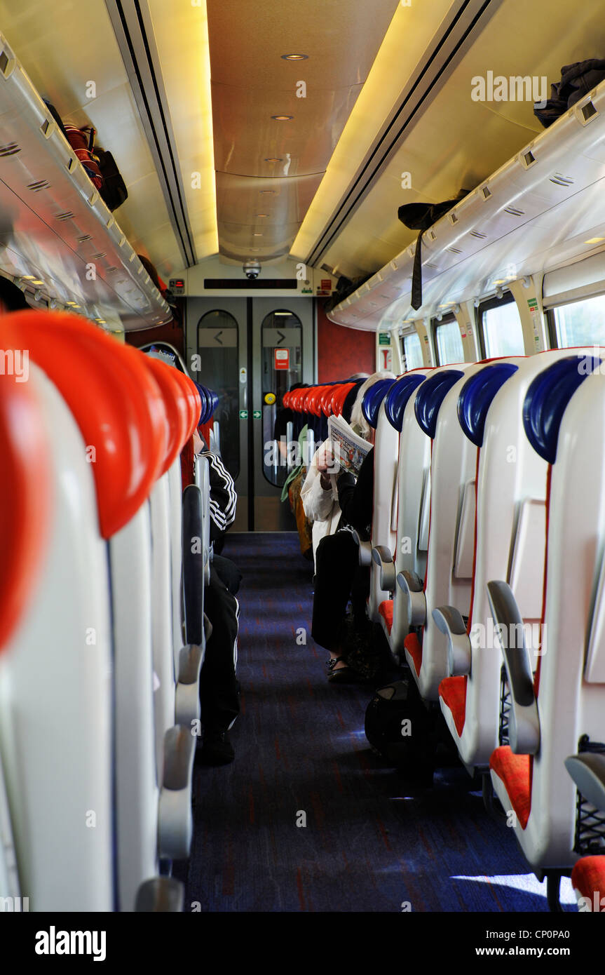 Seats inside a Virgin Voyager train carriage Stock Photo 47960696 Alamy
