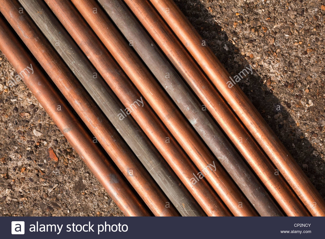 Old Copper Pipe Stock Photo, Royalty Free Image 48003899 Alamy