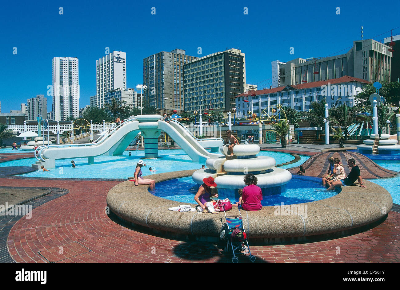 South Africa Durban Marine Parade, the amusement park Stock Photo