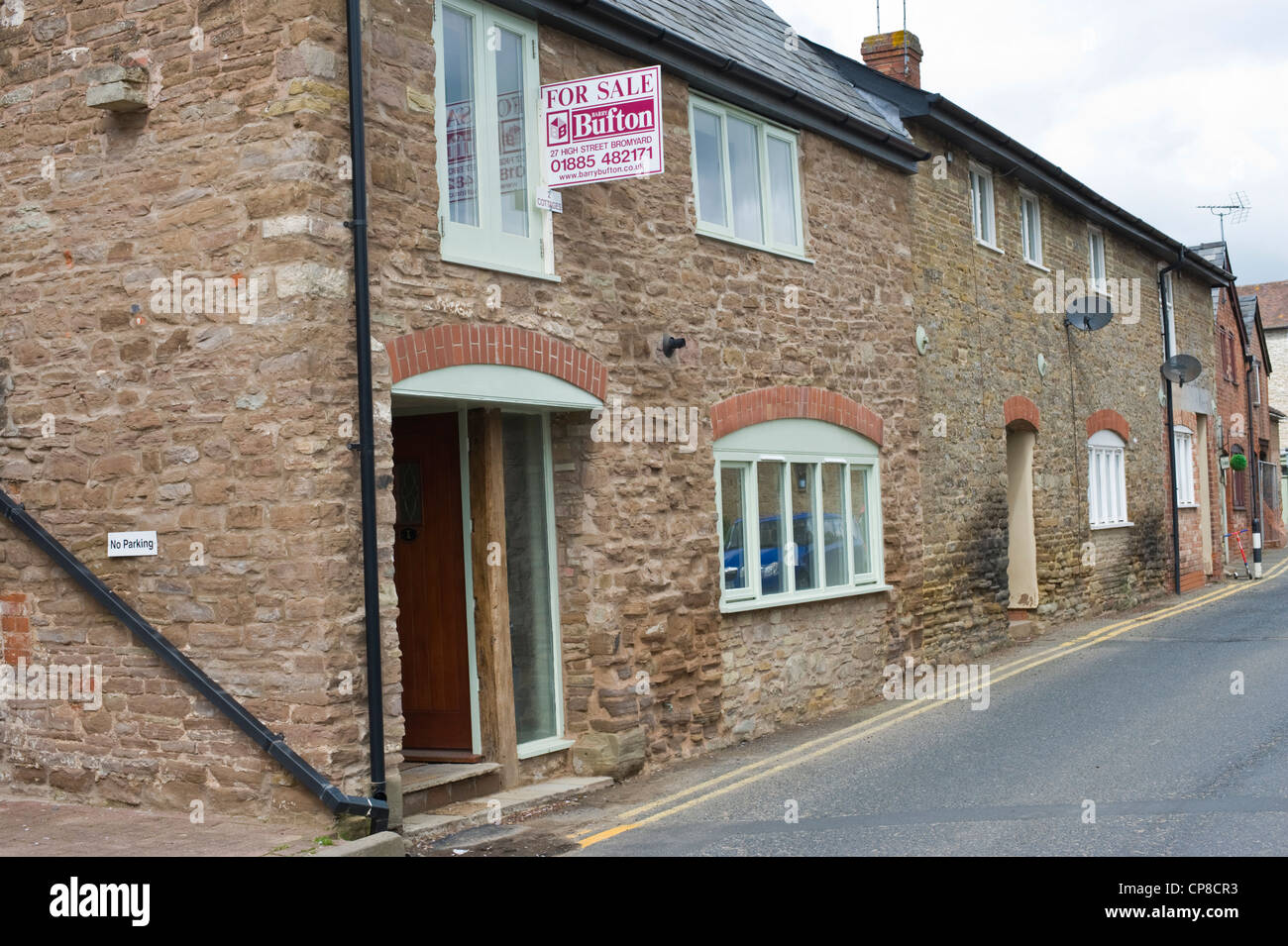 House for sale in Bromyard Herefordshire England UK Stock Photo
