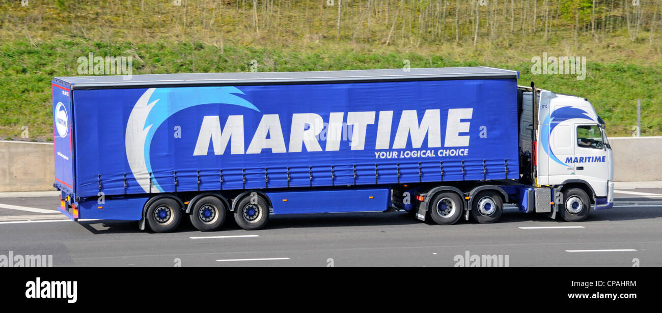 Maritime lorry and soft sided trailer, a UK based logistics provider