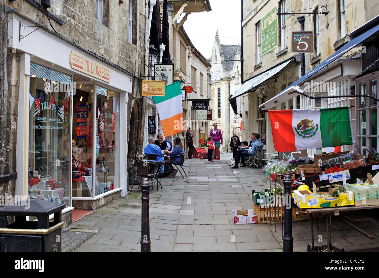 The Shambles in Bradford Upon Avon Stock Photo, Royalty Free Image