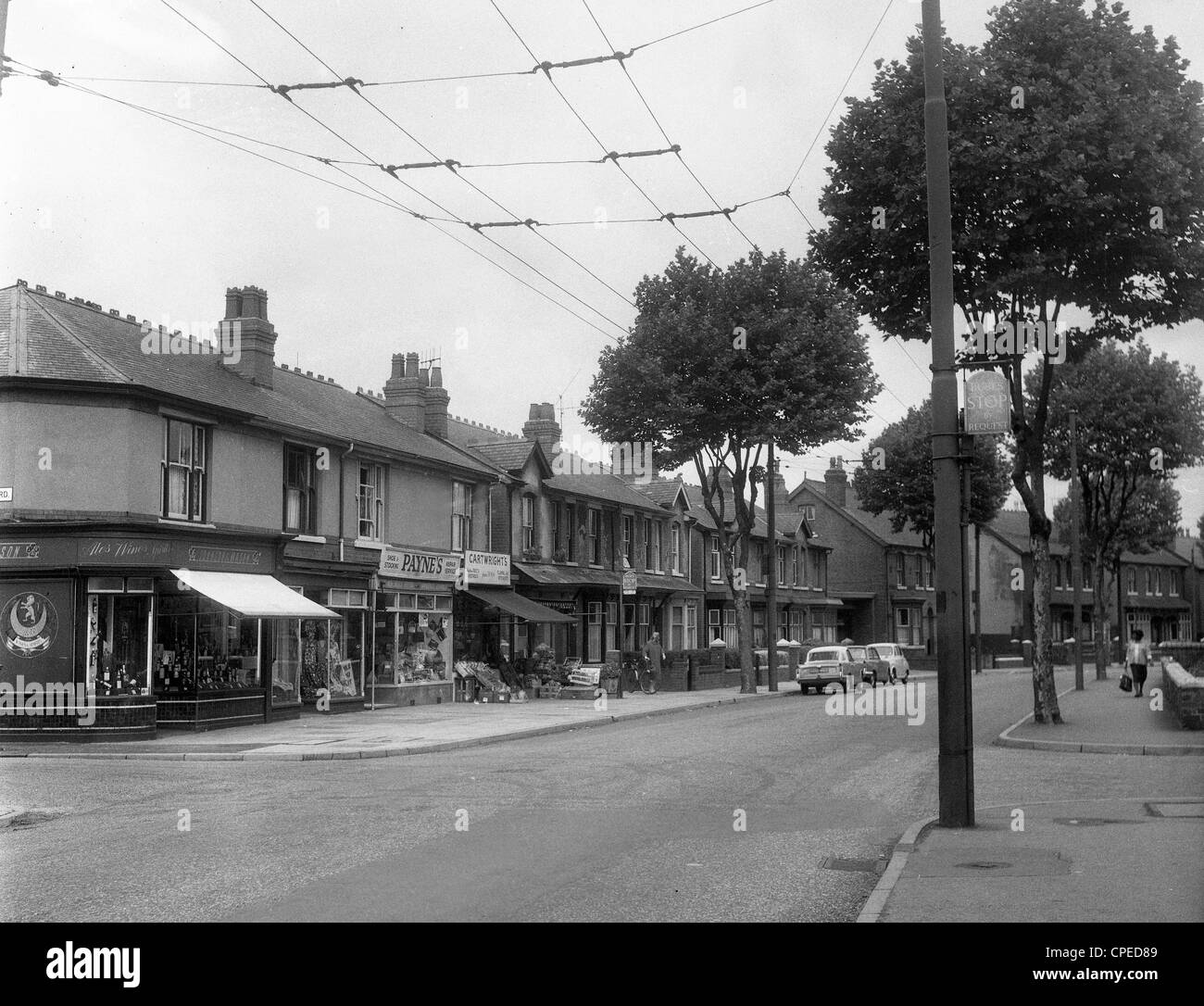 Wolverhampton street scene Pennfields England Uk 1960 Stock Photo