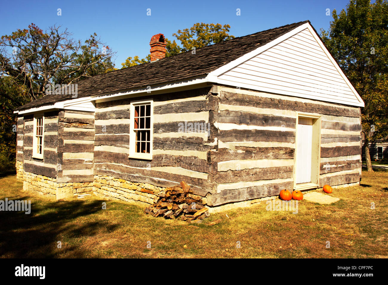 Old Missouri Town Log Cabin Stock Photo, Royalty Free Image 48278564