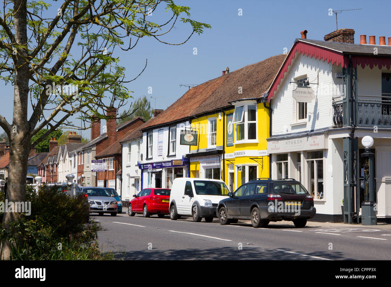 stockbridge village hampshire england uk Stock Photo, Royalty Free